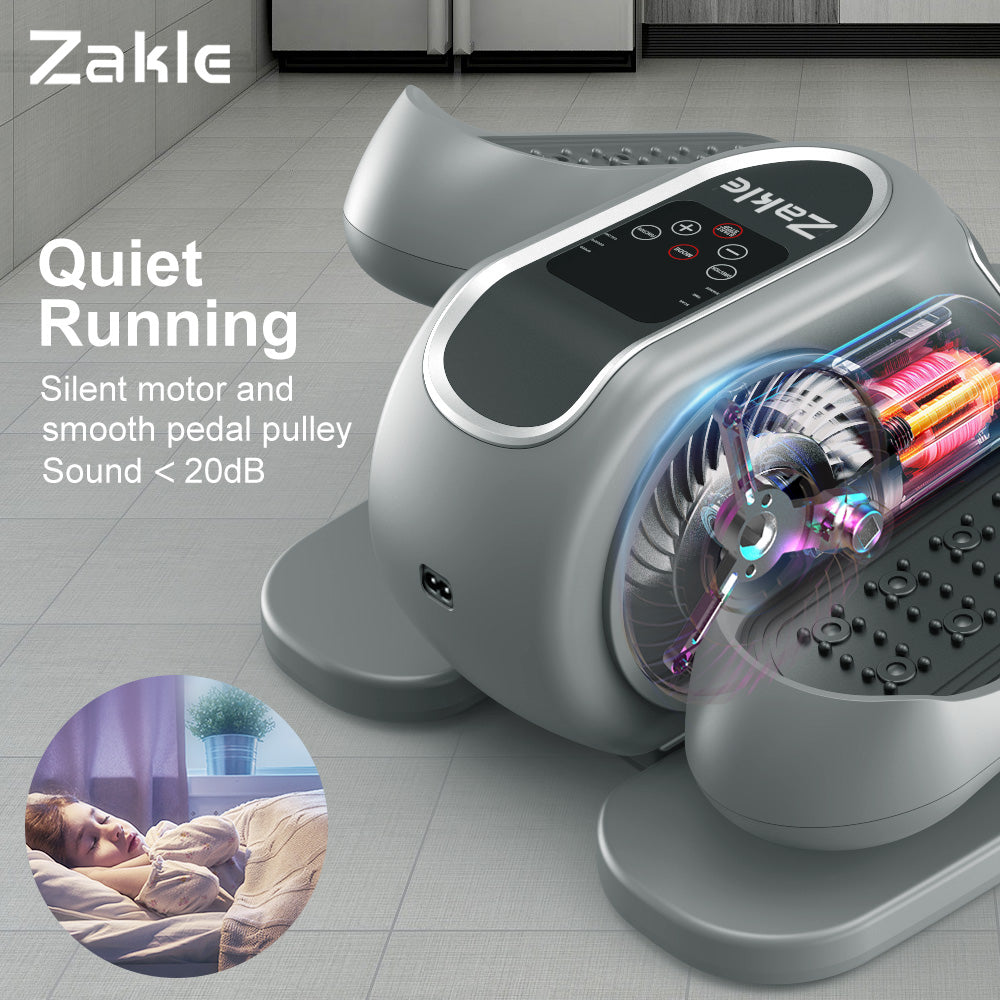 Gray Zakle Under Desk Elliptical Machine